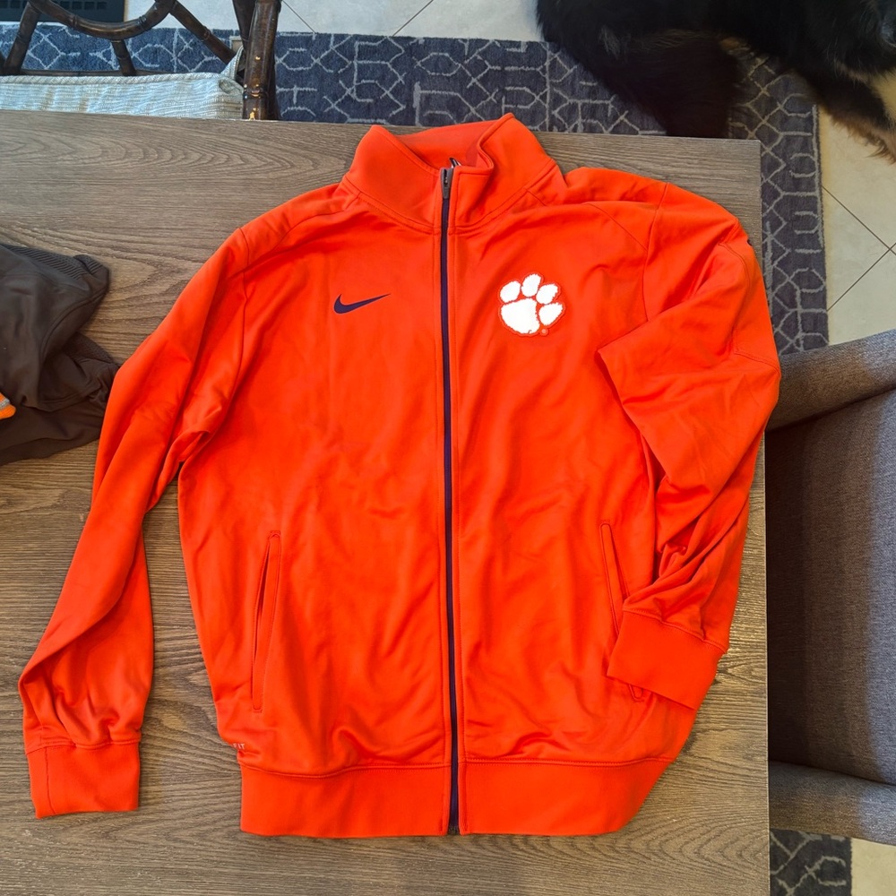 Nike Men's Clemson Orange Track Jacket